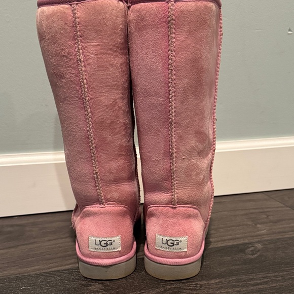 UGG Pink Suede Boots - Picture 4 of 8